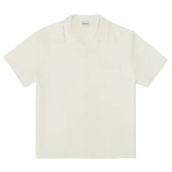 bound Heavy Cuban Textured SS Shirt - Cream