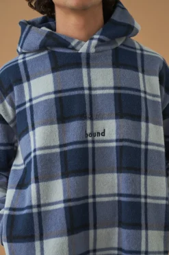 bound 'Jubilee' Check Fleece Hoodie