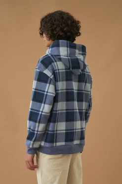 bound 'Jubilee' Check Fleece Hoodie