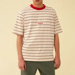 bound 'Light Pink' Stripe Tee