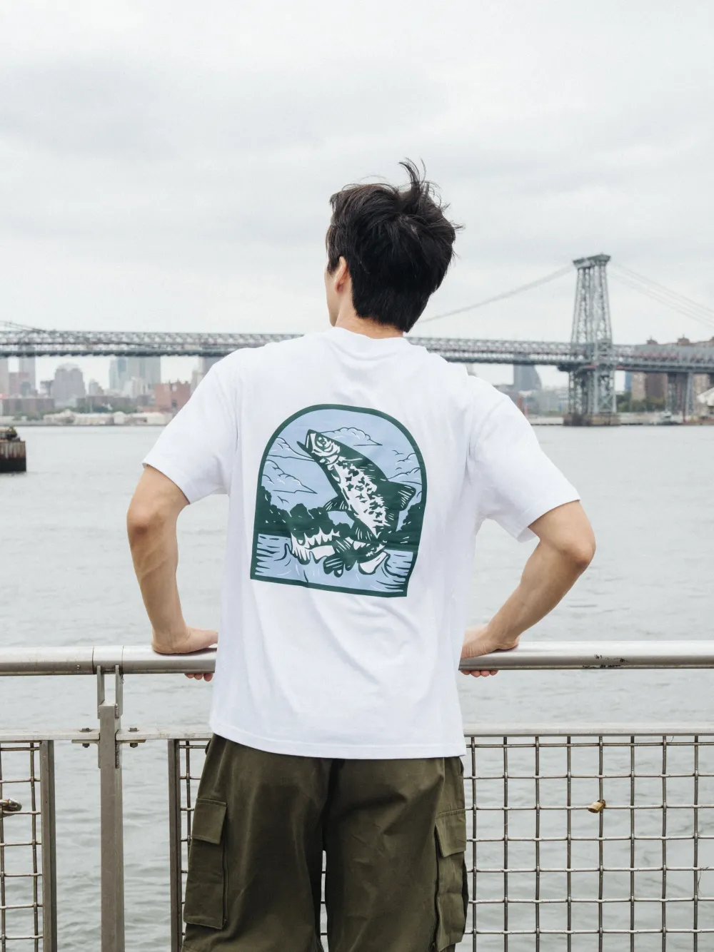 bound 'Marina Angling' Tee - White
