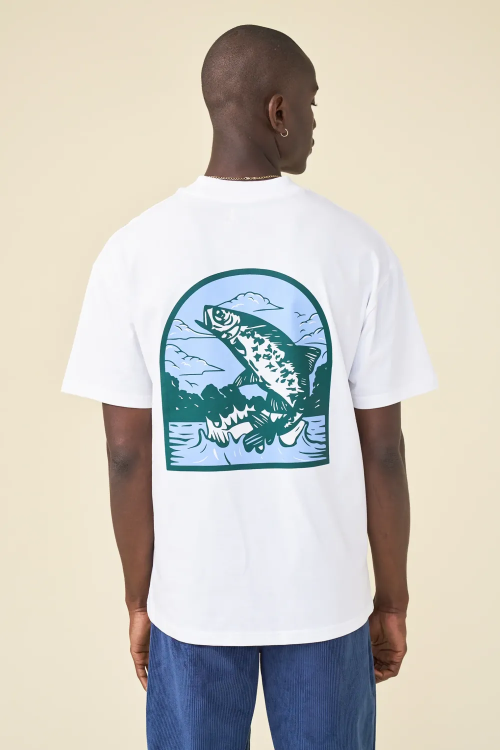 bound 'Marina Angling' Tee - White
