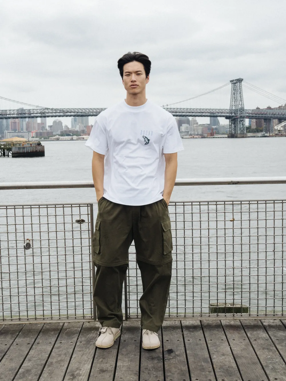 bound 'Marina Angling' Tee - White