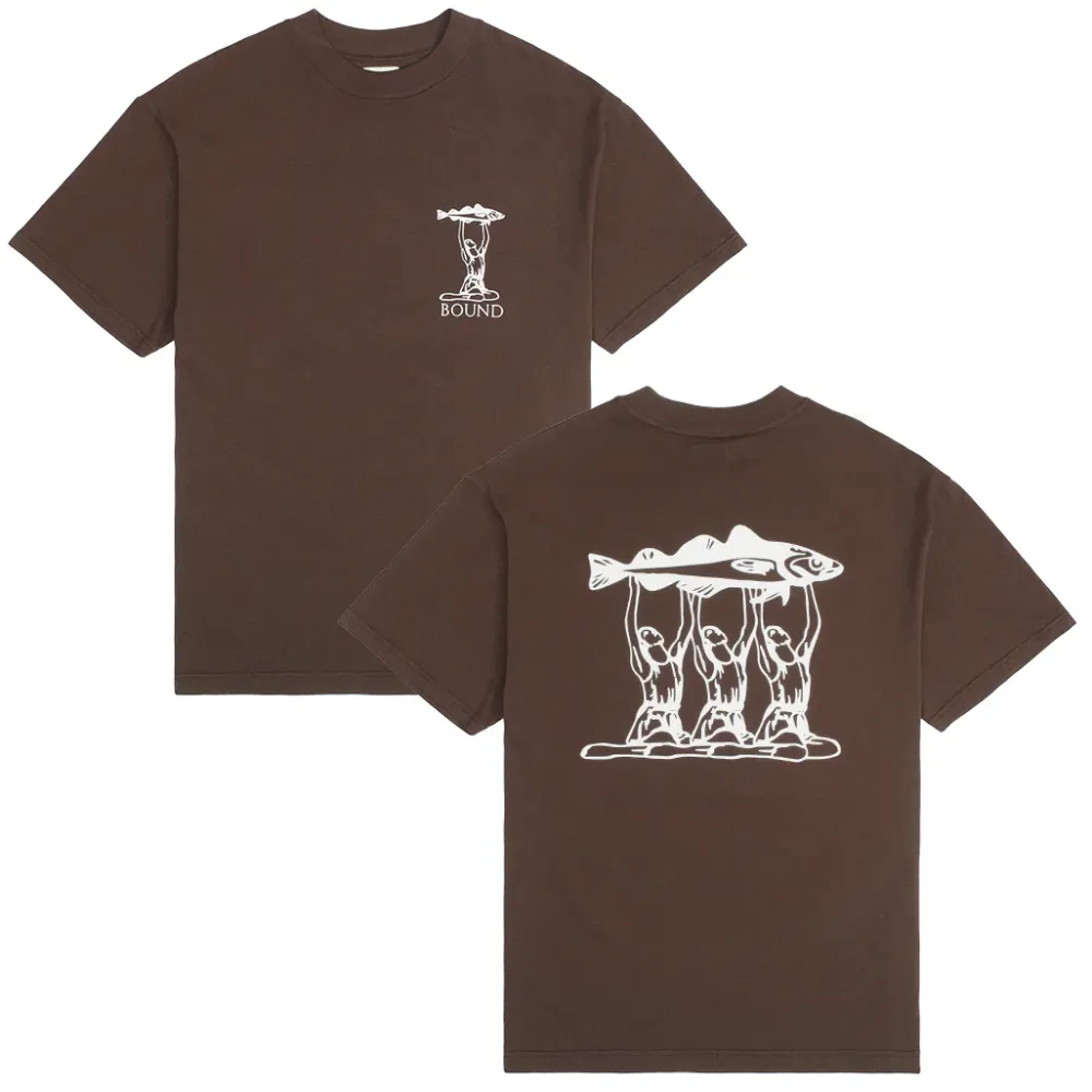 bound 'Marissa Angling' Tee - Brown