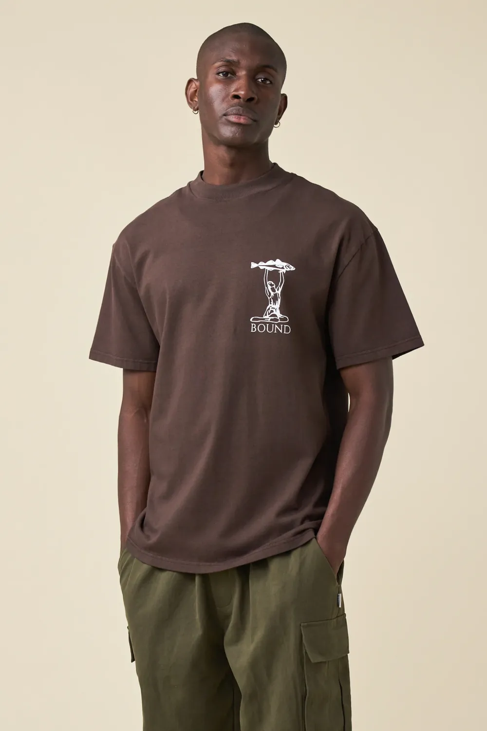 bound 'Marissa Angling' Tee - Brown