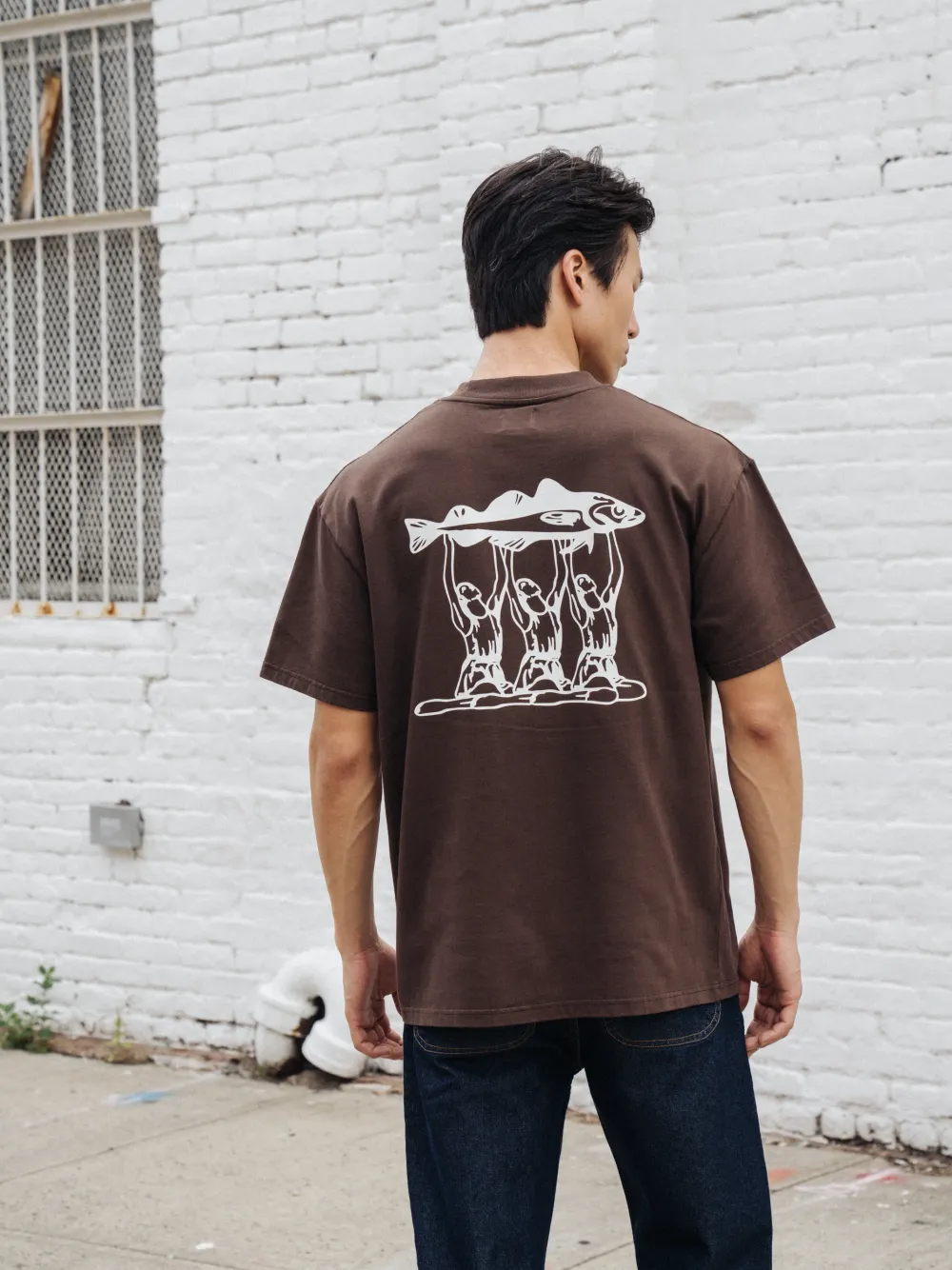 bound 'Marissa Angling' Tee - Brown