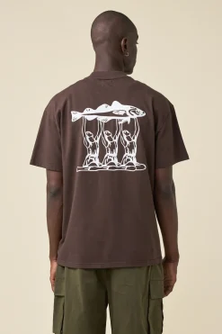 bound 'Marissa Angling' Tee - Brown