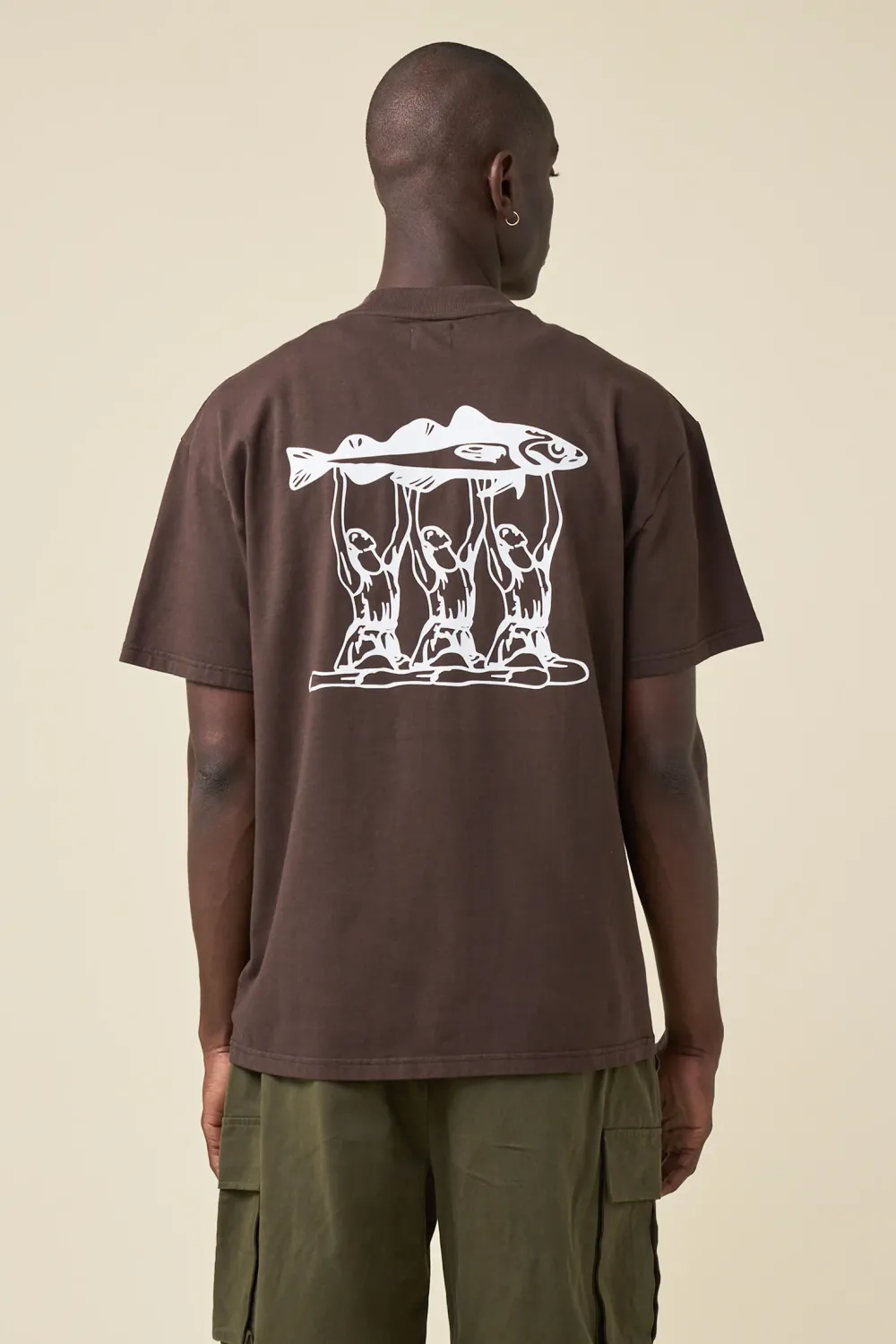 bound 'Marissa Angling' Tee - Brown