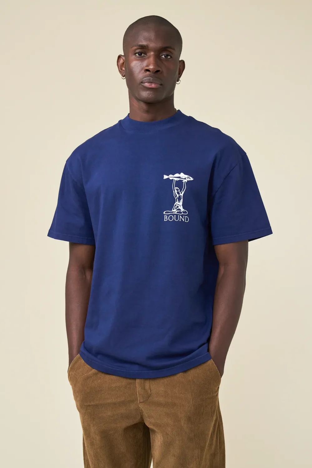 bound 'Marissa Angling' Tee - Navy