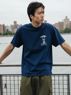 bound 'Marissa Angling' Tee - Navy
