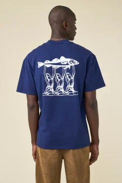 bound 'Marissa Angling' Tee - Navy