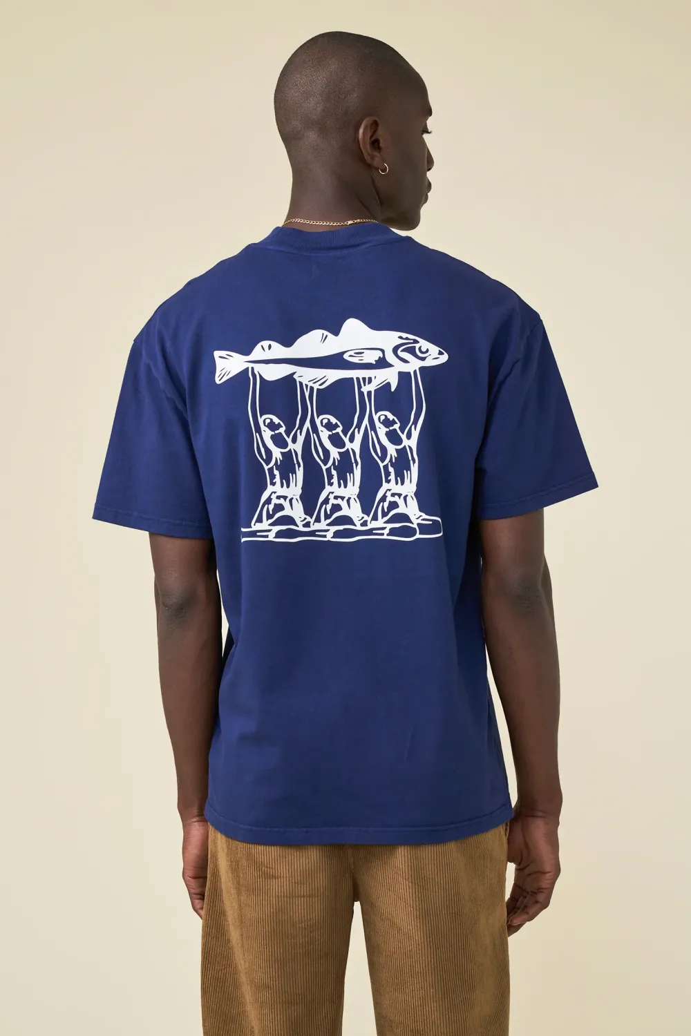 bound 'Marissa Angling' Tee - Navy