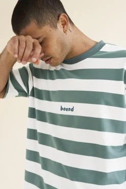 bound 'MENTHE' STRIPE TEE