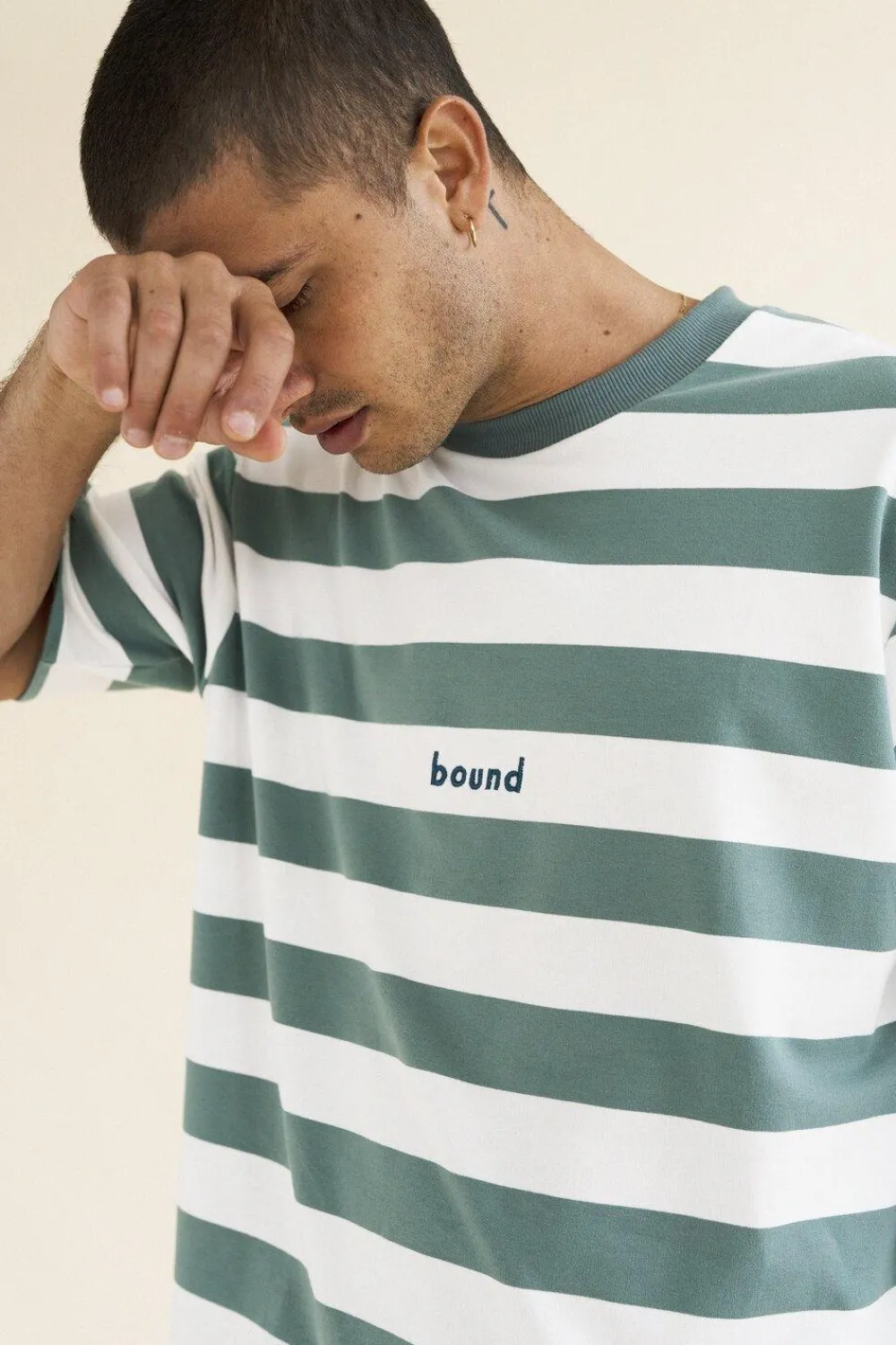 bound 'MENTHE' STRIPE TEE