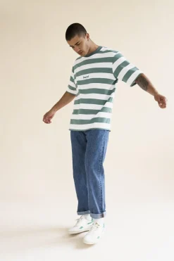 bound 'MENTHE' STRIPE TEE