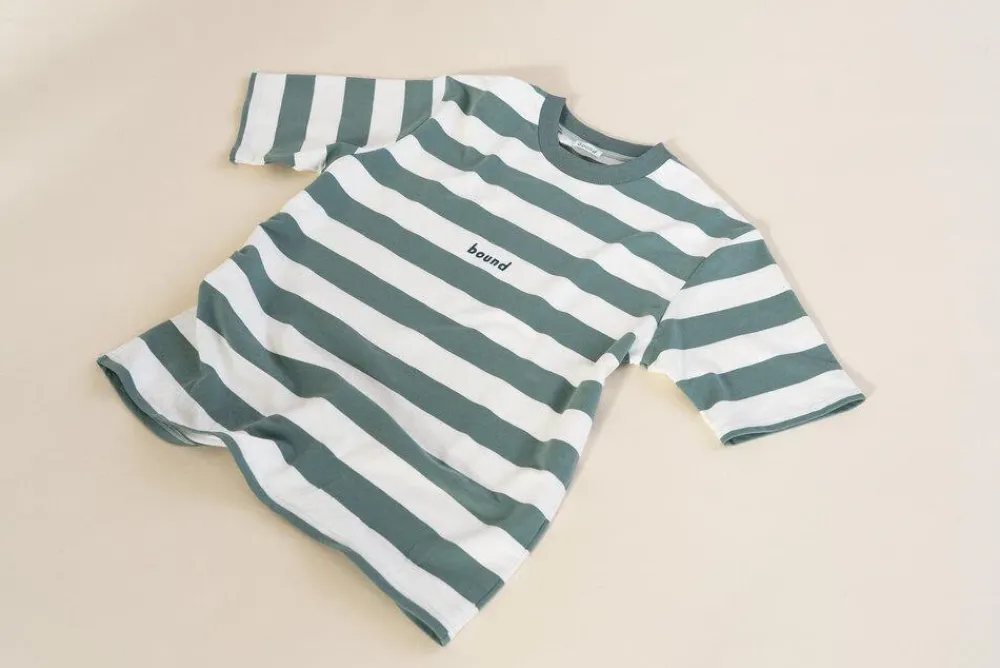 bound 'MENTHE' STRIPE TEE