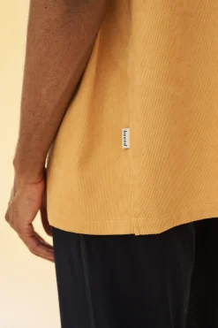 bound 'Mustard' Cord Towel SS Shirt