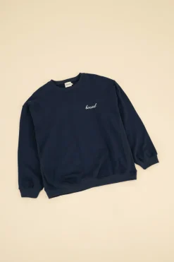 bound Navy Premium Script Sweater
