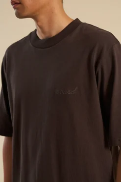 bound Oak Brown Script Tee