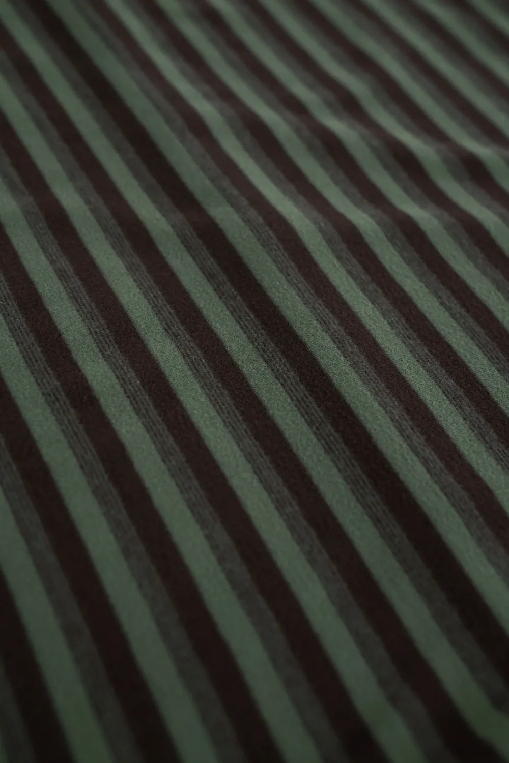 bound Peached Stripe Tee - Charcoal & Sage