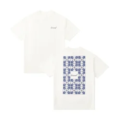bound 'Porto Azulejos' Tee - Ecru