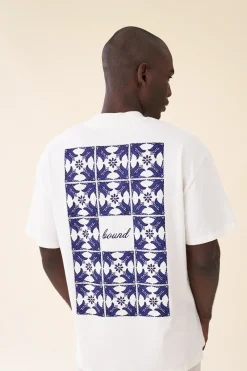 bound 'Porto Azulejos' Tee - Ecru