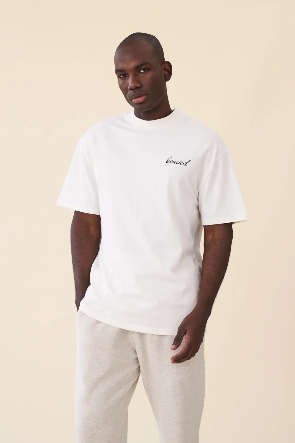 bound 'Porto Azulejos' Tee - Ecru