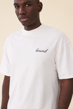 bound 'Porto Azulejos' Tee - Ecru
