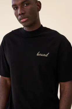 bound 'Porto Azulejos' Tee - Black