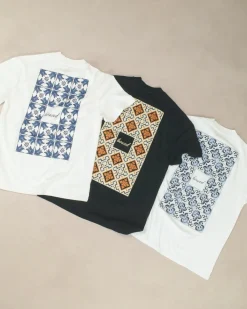 bound 'Porto Azulejos' Tee - Black