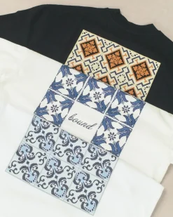 bound 'Porto Azulejos' Tee - Black