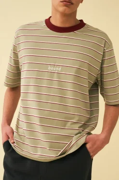 bound 'Sage Stripe' Tee