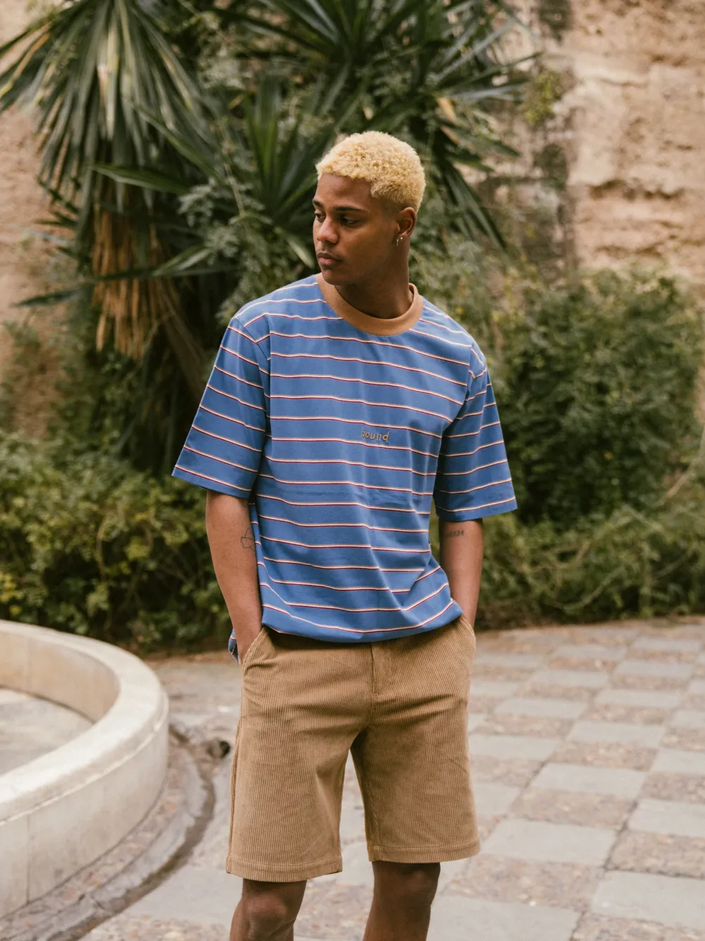 bound 'Sapphire Blue' Stripe Tee