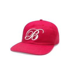 bound Script Embroidered 6 Panel Cap - Cardinal Red