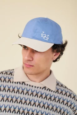 bound Signature Baseball Cap - Blue/Cream