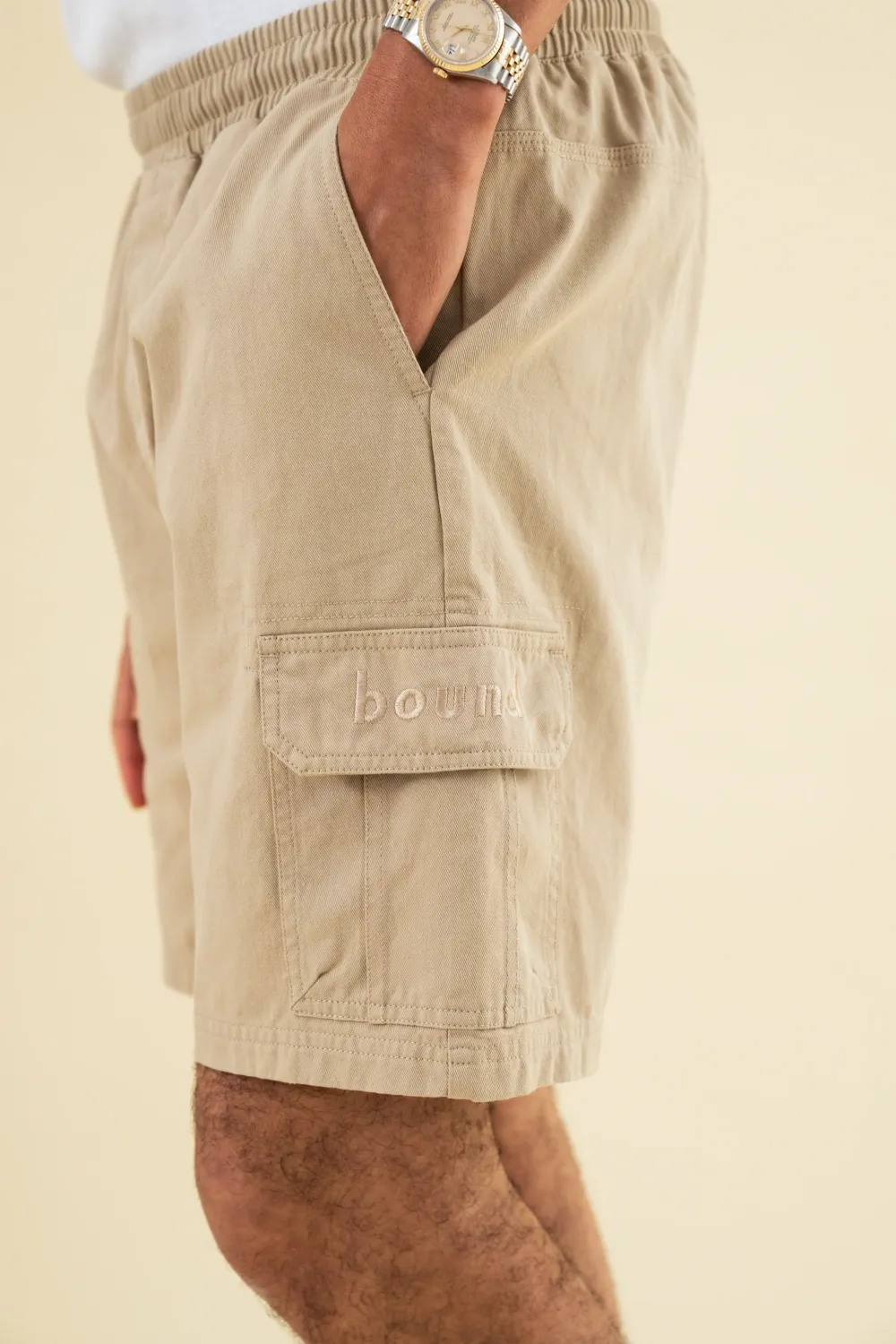 bound Staten Cargo Shorts - Beige
