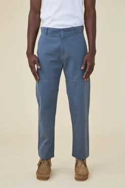 bound Straight Work Pant - Slate