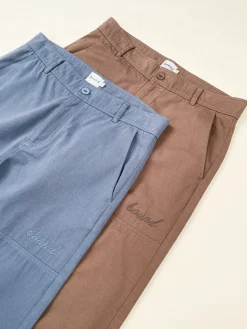 bound Straight Work Pant - Slate