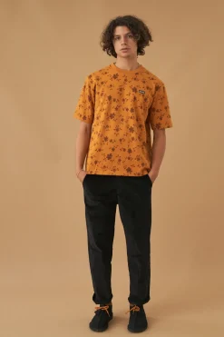 bound 'Sunflower' Heavy Jacquard Knit Tee