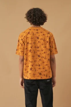 bound 'Sunflower' Heavy Jacquard Knit Tee