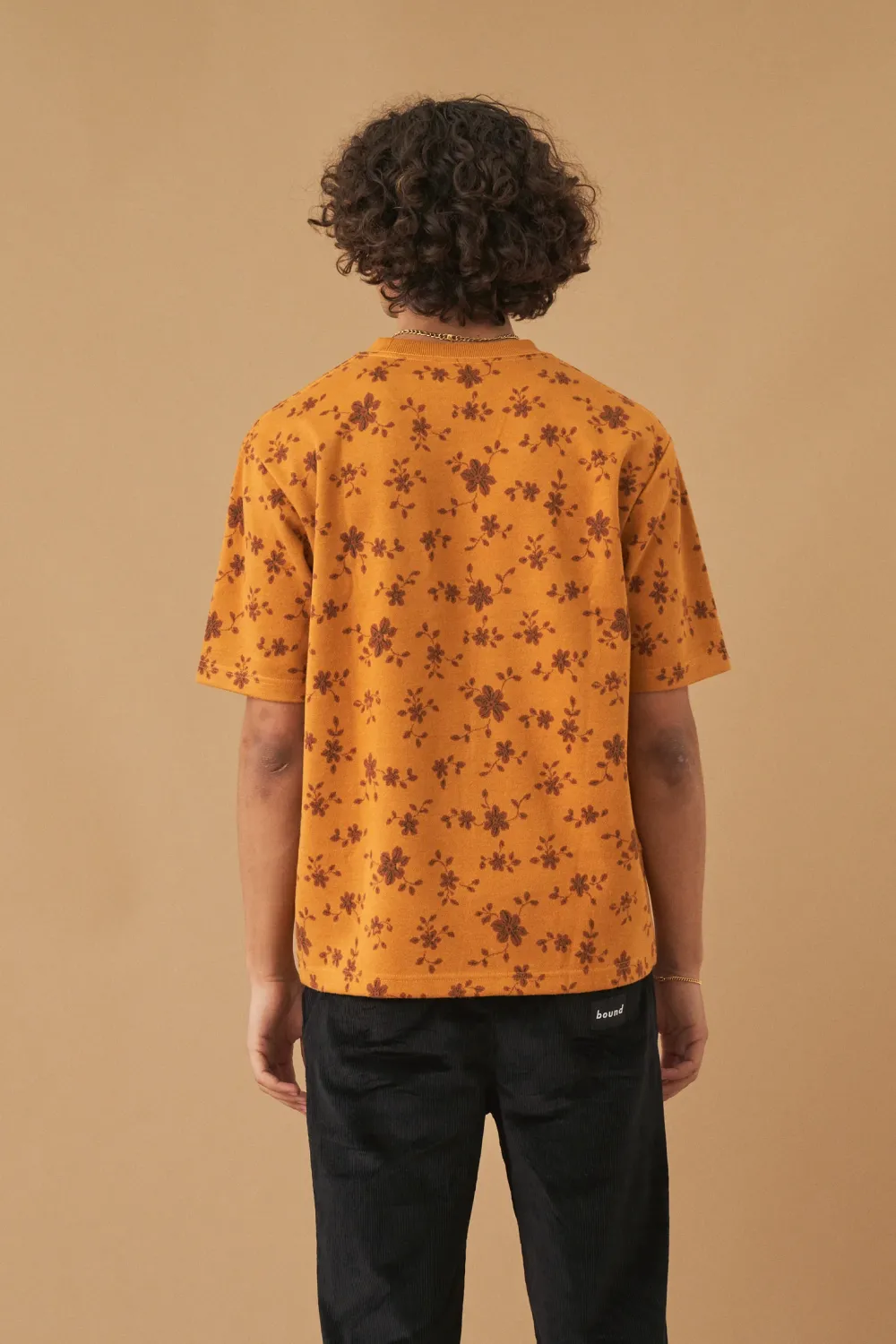 bound 'Sunflower' Heavy Jacquard Knit Tee