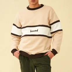bound 'Tabernas' Panel Sweater - Sand