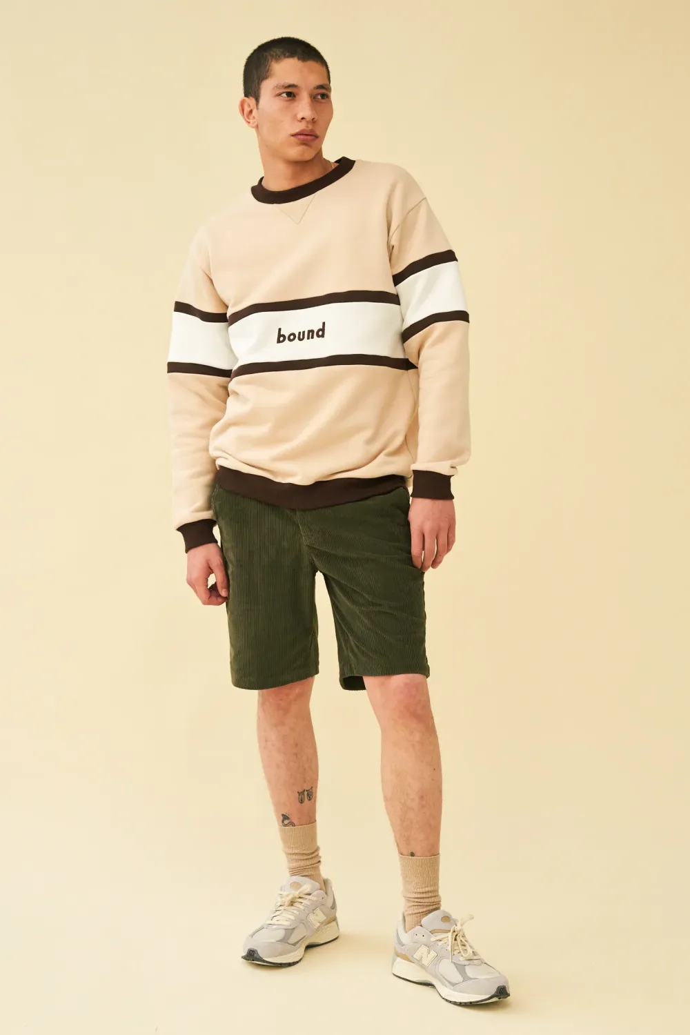 bound 'Tabernas' Panel Sweater - Sand