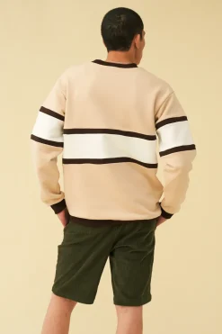 bound 'Tabernas' Panel Sweater - Sand