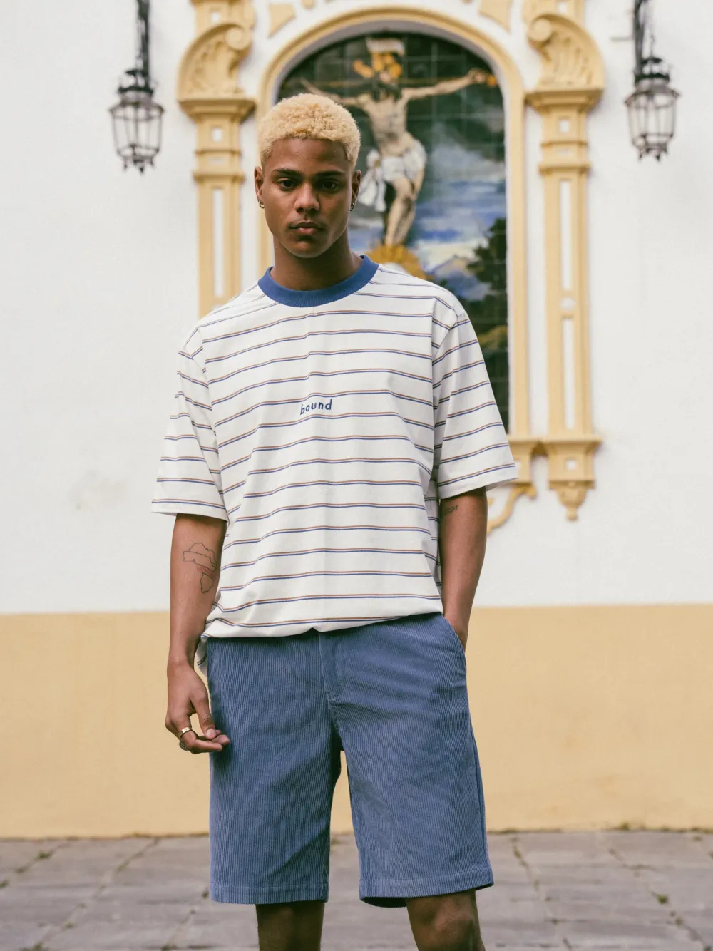bound 'White Stripe' Tee
