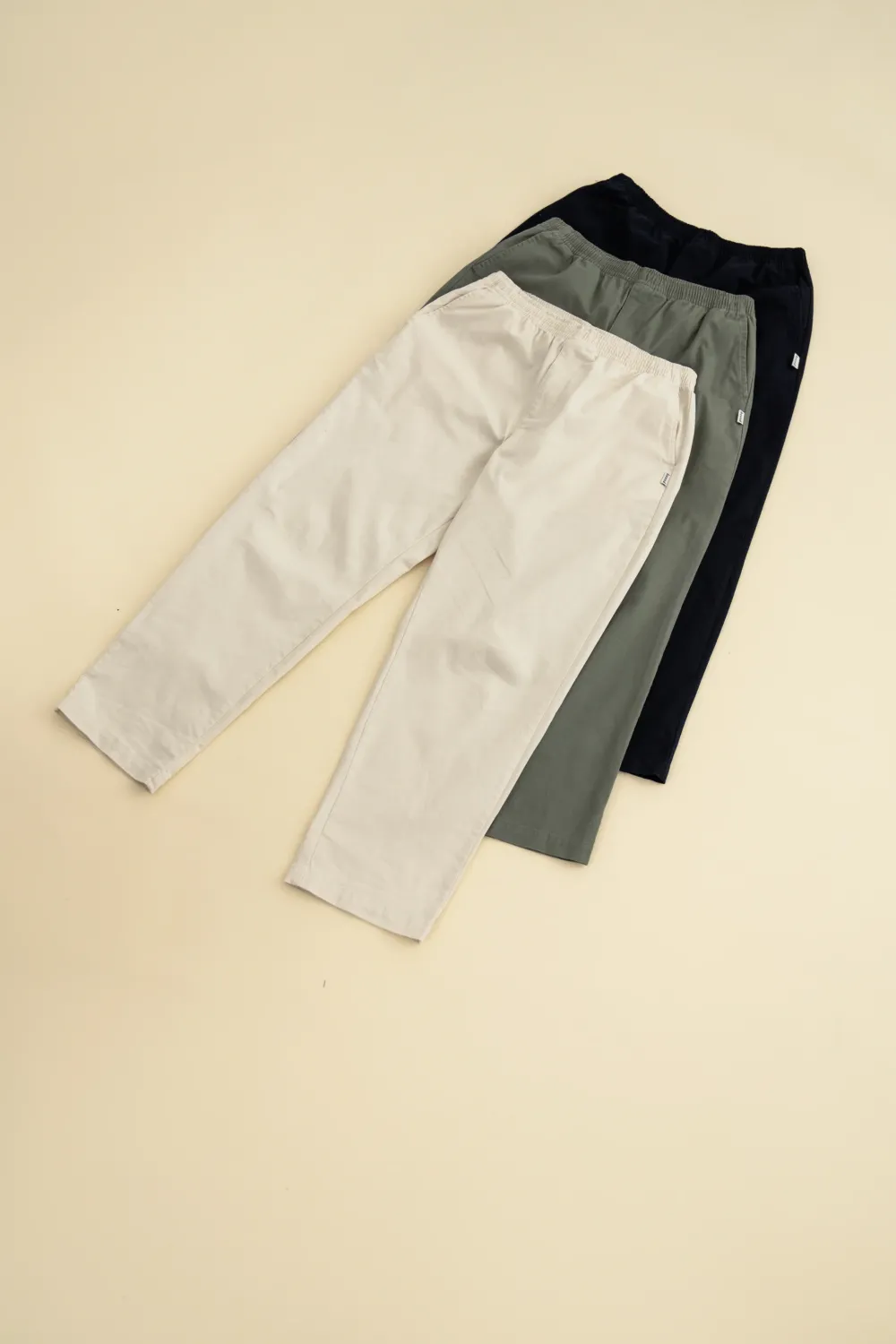 bound William Staple Cotton Trousers - Olive