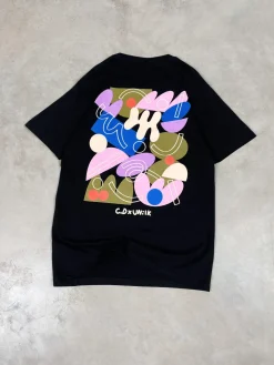 C.D x UN:IK 'Abstract' Tee - Black