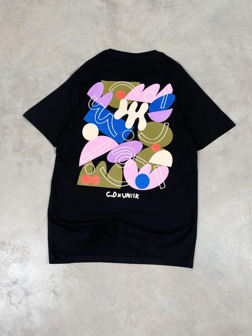 C.D x UN:IK 'Abstract' Tee - Black