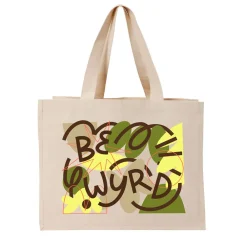 Women C.D x UN:IK 'Be Wyrd' Organic Shopper Tote - Natural