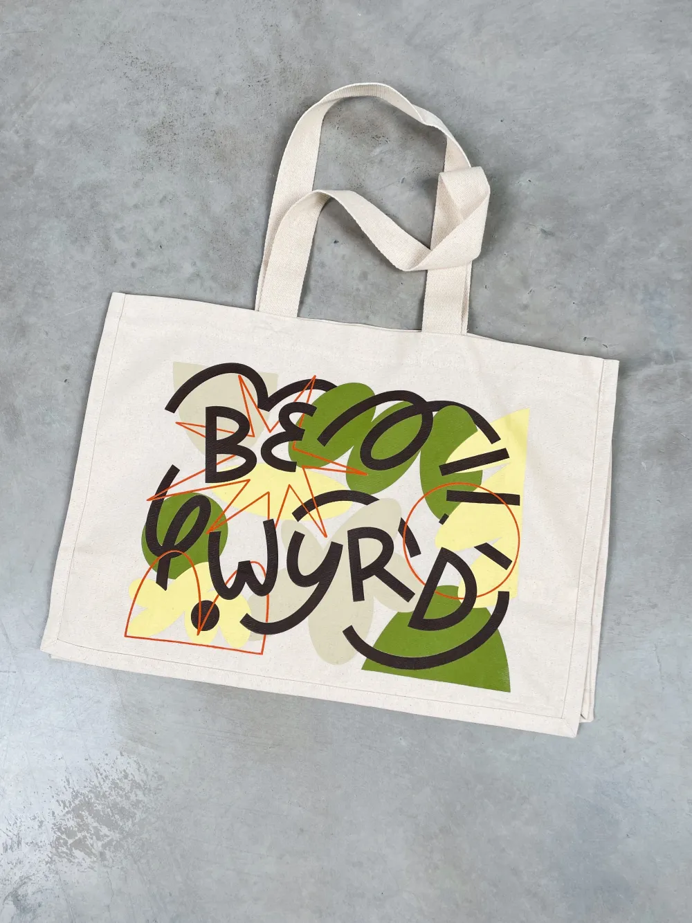 Women C.D x UN:IK 'Be Wyrd' Organic Shopper Tote - Natural